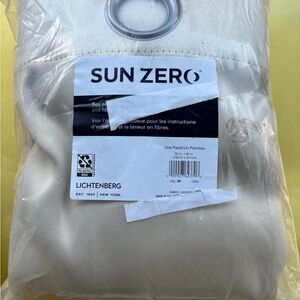 Sun Zero Light Beige Curtain Panel